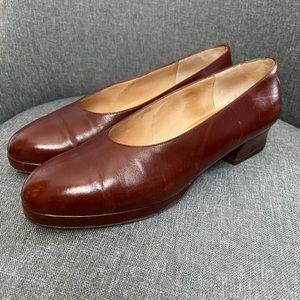 Larry Stuart Leather Heels Brown 6.5
